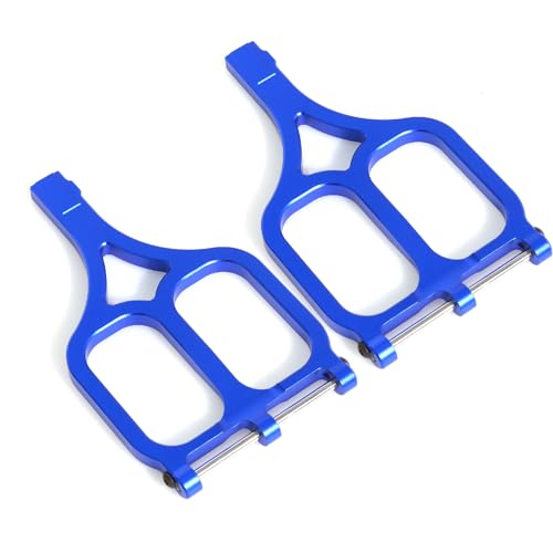 Oberer Querlenker aus Aluminiumlegierung #5131R RC verbesserte Teile für TRAXXAS 1/10 E-Maxx T-Maxx RC Auto (blau) von ULIIK