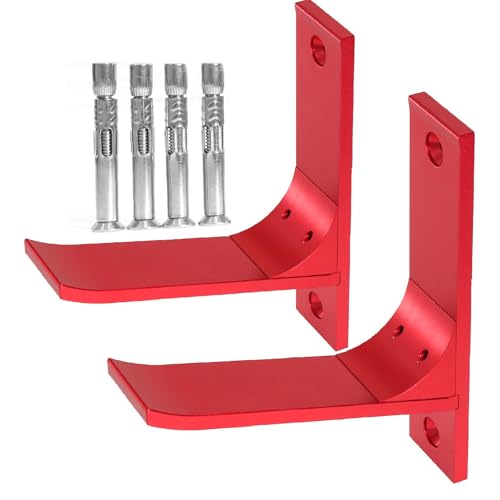 RC-Auto-Display-Ständer aus Aluminiumlegierung, Wandaufhängung, RC-Rad, Wandhalterung für 1/18, 1/16, 1/14, 1/12, 1/10, 1/8, 1/5, RC-Auto (rot) von ULIIK