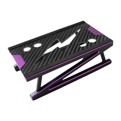 RC-Auto-Reparaturständer aus Aluminiumlegierung für 1/8 1/10 Drift Racing RC Auto (lila) von ULIIK
