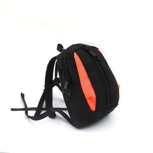 RC Modell Simulierte Rucksack Umhängetasche RC Ersatzteile für LOSI 1/4 Promoto-MX RC Elektromotorrad (Schwarz-Orange) von ULIIK