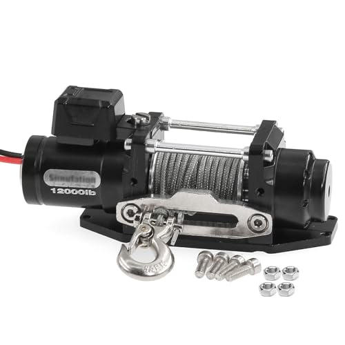RC Simulierte Metallwinde Rettungshaken RC DIY Teile für 1/10 1/8 RC Crawler RC Auto RC Simulierte Metallwinde Rettungshaken RC DIY Teile für 1/10 1/8 RC Crawler RC Auto von ULIIK