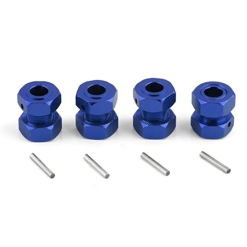 Rad-Sechskant-Adapter aus Aluminiumlegierung, 17 mm, RC-Upgrade-Teile für ARRMA 1/8 6S KRATON Outcast RC Auto (blau) von ULIIK