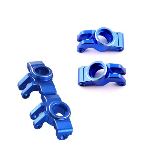 Radsitz-Set aus Aluminiumlegierung, RC-Upgrade-Teile für ARRMA 1/14 Mojave GROM Brushless Brushed RC Car (Blau) von ULIIK