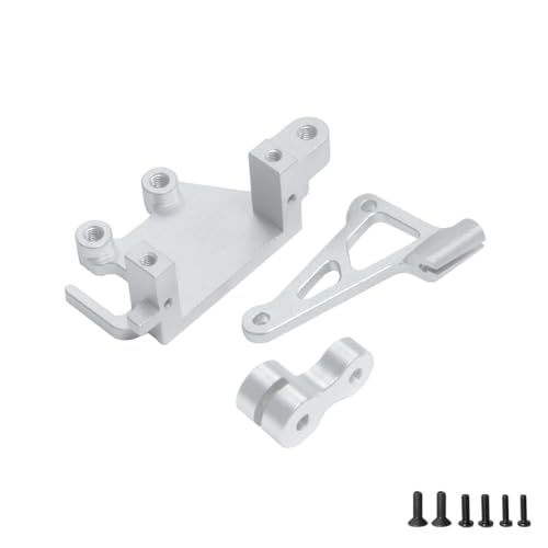 Servositzhalterung aus Aluminiumlegierung, Servohupe, RC-Upgrade-Teile für LOSI 1/4 Promoto-MX RC Elektromotorrad (Silber) von ULIIK
