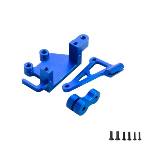 Servositzhalterung aus Aluminiumlegierung, Servohupe, RC-Upgrade-Teile für LOSI 1/4 Promoto-MX RC Elektromotorrad (blau) von ULIIK