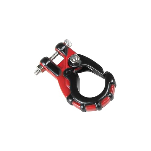 Simulierte Metallwinde Haken Abschleppschnalle RC DIY Teile für 1/10 AXIAL SCX10 TRX4 D90 Crawler RC Car (Rot) von ULIIK