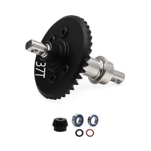Stahl vorne/hinten Helical Wave Box Getriebe Getriebe RC Upgrade Teile für 1/10 TRAXXAS Slash 4WD Rustler Stampede XO-01 RC Car (Hinterradgetriebe) von ULIIK
