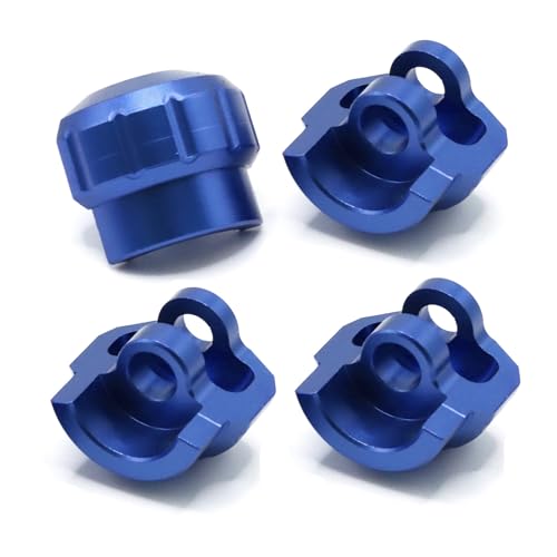 Stoßdämpfer-Schutzkappe aus Aluminiumlegierung, RC, verbesserte Teile für ARRMA 1/8 RC Auto (blau) von ULIIK