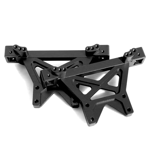 Stoßdämpfer Turm aus Aluminiumlegierung, vorne und hinten, #4917R RC, verbesserte Teile für TRAXXAS 1/10 E-Maxx T-Maxx RC Car (schwarz) von ULIIK