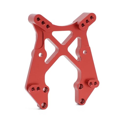 Stoßdämpfer-Turm aus Aluminiumlegierung für 1/10 ECX 2WD Ruckus, Axe, Brutus, Circuit, AMP MT, AMP DB, AMP Crush, K&N Torment RC Car (rot) von ULIIK