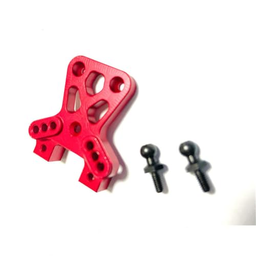 Stoßdämpfer-Turm aus Aluminiumlegierung für Traxxas 1/18 LaTrax Teton RC Auto (rot) von ULIIK
