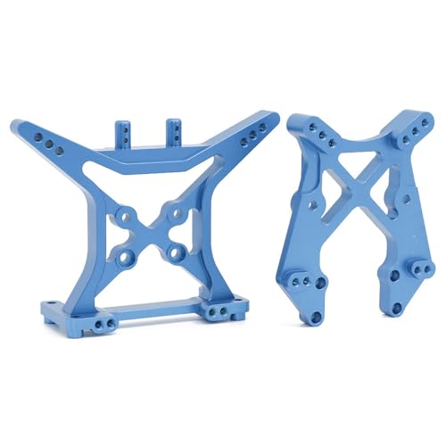Stoßdämpfer aus Aluminiumlegierung, vorne und hinten, RC-Upgrade-Teile für 1/10 ECX 2WD Ruckus, Axe, Brutus, Circuit, AMP MT, AMP DB, AMP Crush, K&N Torment RC Car (Himmelblau) von ULIIK