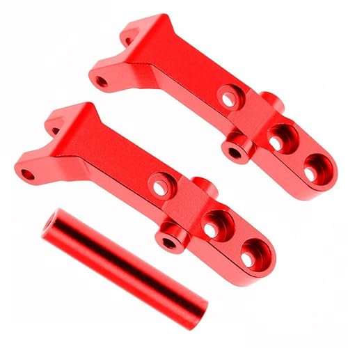 Stoßdämpferhalterung aus Aluminiumlegierung, RC-Upgrade-Teile für Tamiya 1/10 2WD BBX BB01 RC Auto (rot) von ULIIK