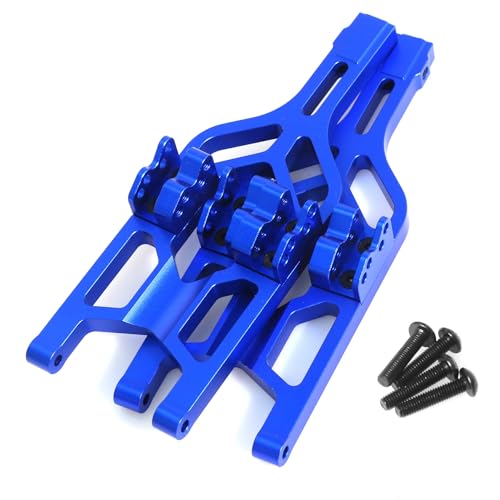 Unterer Querlenker aus Aluminiumlegierung, #5132R RC, verbesserte Teile für TRAXXAS 1/10 E-Maxx T-Maxx RC Auto (blau) von ULIIK