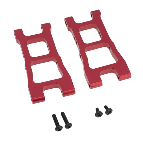 Unterer Querlenker aus CNC-Aluminiumlegierung, RC-Upgrade-Teile für Redcat 1/10 Blackout XTE XBE SC RC Auto (rot) von ULIIK