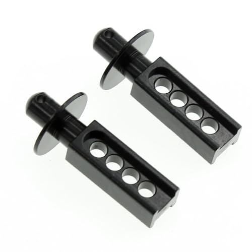 Vordere Autoschale aus Aluminiumlegierung, RC, verbesserte Teile für TRAXXAS 1/16 Mini E-REVO Mini Slash RC Auto (schwarz) von ULIIK