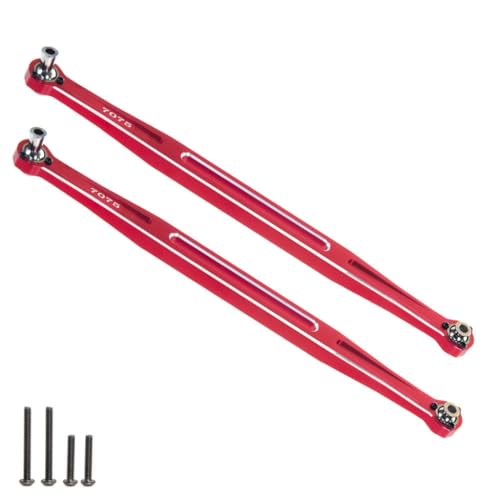 Vorderlenk-Zugstange aus Aluminiumlegierung, RC-Upgrade-Teile für TRAXXAS XRT 8S, X-Maxx 8S WideMaxx RC Auto (rot) von ULIIK