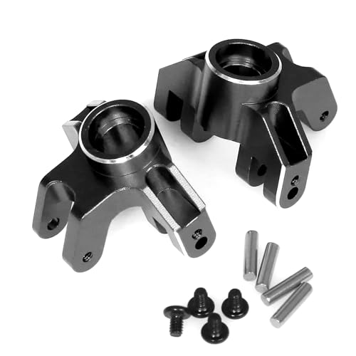 Vorderlenkbecher aus Aluminiumlegierung, RC verbesserte Teile für LOSI 1/18 Mini LMT 4X4 Brushed Monster Truck RTR-LOS01026 RC Car (schwarz) von ULIIK