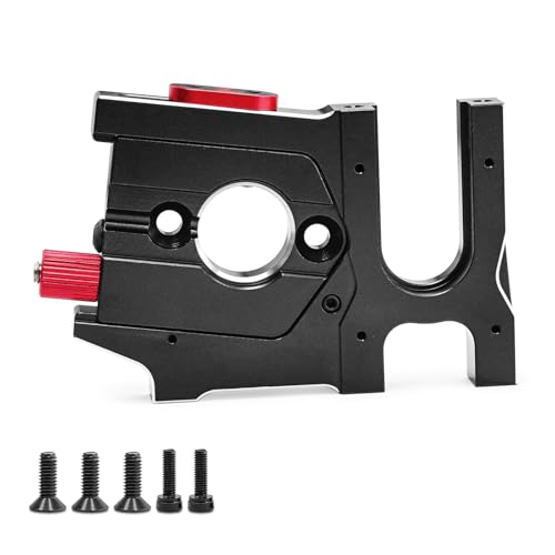 Zentrale Differentialmotor-Befestigung aus Aluminiumlegierung, RC, verbesserte Teile für ARRMA 1/8 KRATON 6S BLX 4WD -ARA106040T1/T2 RC Auto (schwarz) von ULIIK