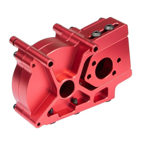 Zentralwellen-Getriebe aus Aluminiumlegierung, RC, verbesserte Teile für ARRMA 6S Kraton Outcast New Big Rock Mojave Fireteam Infraction RC Car (rot) von ULIIK