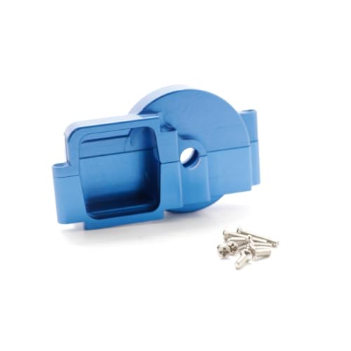 Zentralwellen-Getriebegehäuse aus Aluminiumlegierung, RC verbesserte Teile für Traxxas LaTrax 1/18 RC Auto (blau) von ULIIK