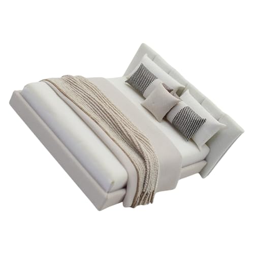 1/20 Dollhouses Schlafzimmer Accessoire Cream Doppelbett Mit Beddings Realistic Innenarchitektur Craft Project Landscape Requisiten 1/20 Dollhouses Schlafzimmer Accessoire Cream Doppelbett Mit Beddings Realistic Innenarchitektur Craft Project Landscape Requisiten von ULIJTH