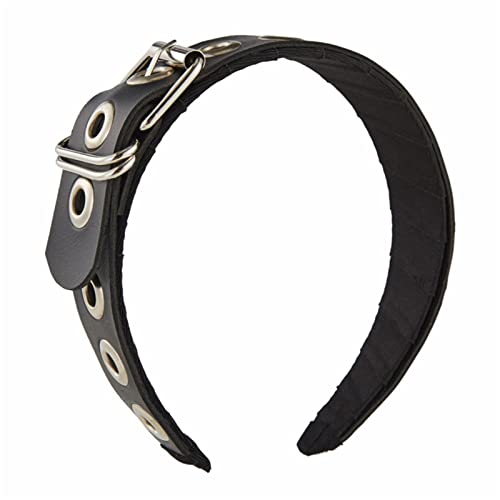 PU-Leder-Stirnband, Gothic-Stil, Tiaras, Kopfschmuck, Steampunk, Rock, Punk, Schnalle, Leder-Stirnband PU-Leder-Stirnband, Gothic-Stil, Tiaras, Kopfschmuck, Steampunk, Rock, Punk, Schnalle, Leder-Stirnband von ULIJTH