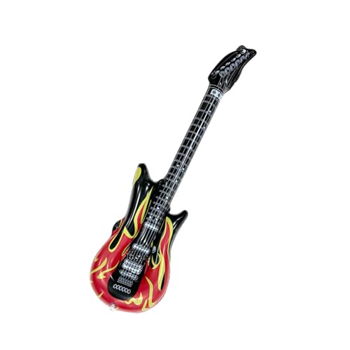 Rock N Roll Aufblasbares Gitarrenspielzeug Mit Lebendigem 80er Jahre Design Für Kinder Rollenspiele Kostümpartys Dekoration Requisiten von ULIJTH