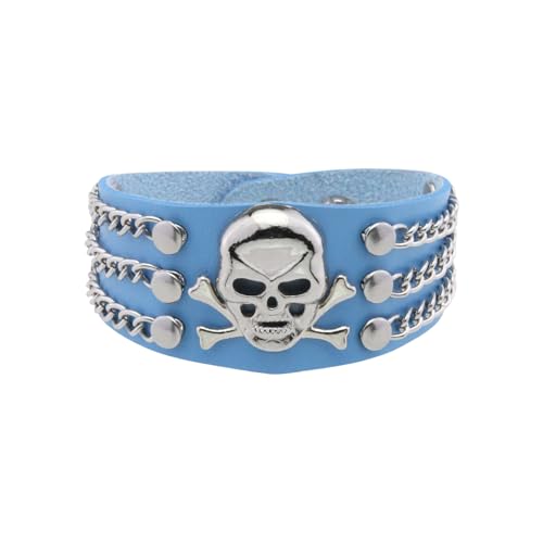 Totenkopf-Kopf, stabile Metallmaterialien, tragbar, für Motorrad-Enthusiasten und Straßenkultur-Fans, stilvolles Outfit, Party-Zubehör Totenkopf-Kopf, stabile Metallmaterialien, tragbar, für Motorrad-Enthusiasten und Straßenkultur-Fans, stilvolles Outfit, Party-Zubehör von ULIJTH