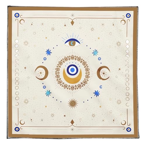 ULIJTH Divinationen Tischdecke Augenmondmuster Astrologie Tarotkarte Tischdecke Altars Stoff Göttlichkeit Brettspiel Accessoire ULIJTH Divinationen Tischdecke Augenmondmuster Astrologie Tarotkarte Tischdecke Altars Stoff Göttlichkeit Brettspiel Accessoire von ULIJTH