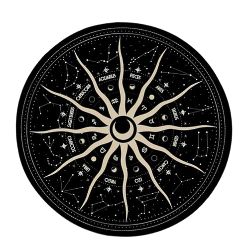 ULIJTH Divinations Mat Moon Konstellationen Altäre Tarotkartenpolster Pendel Chart Matte Für Gottesheilungen Dauer ULIJTH Divinations Mat Moon Konstellationen Altäre Tarotkartenpolster Pendel Chart Matte Für Gottesheilungen Dauer von ULIJTH