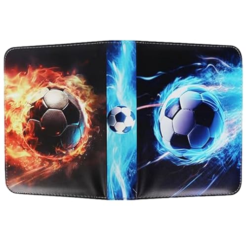 ULIJTH Fußballkartenhalter Album 50 Seiten Für Sammler Und Enthusiasten Tragbare Fußball Albumkarten Binder von ULIJTH