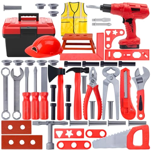ULIJTH Konstruktion Roleplay Game Toolbox Set Mit Funktionaler Elektrobohrerlagerung Organisatoren Kinder Bildungsworkshop Spielzeug ULIJTH Konstruktion Roleplay Game Toolbox Set Mit Funktionaler Elektrobohrerlagerung Organisatoren Kinder Bildungsworkshop Spielzeug von ULIJTH