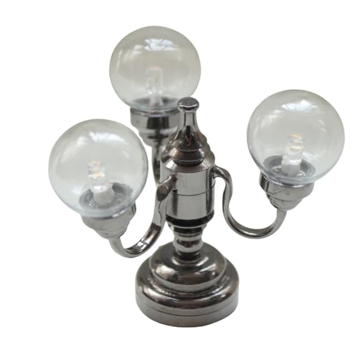 ULIJTH Kronleuchter Schlafzimmer Deckenlampe Miniaturmöbel Modell Dolls Houses Accessoire Realistic Lighting Toy Playset von ULIJTH