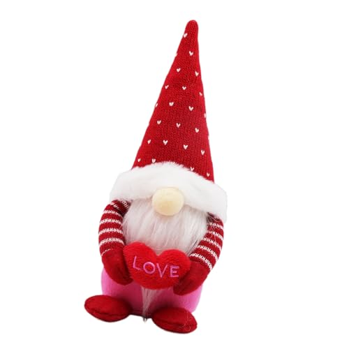 ULIJTH Love Heart Swedish Plüsch Puppen Skandinavische Elfen Spielzeug Valentinstag Hochzeiten Party Dekore Home Tabletop Ornament von ULIJTH