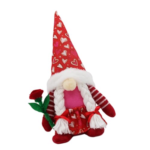 ULIJTH Love Heart Swedish Plüsch Puppen Skandinavische Elfen Spielzeug Valentinstag Hochzeiten Party Dekore Home Tabletop Ornament von ULIJTH
