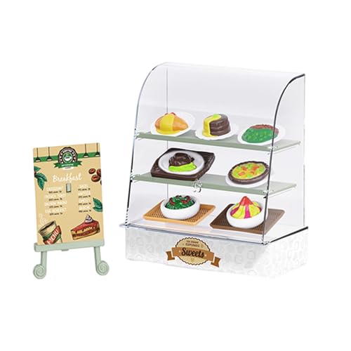 ULIJTH Miniatur Bäckerei Counter Displinet Schrank Mit Dessertmodellfigur Für 1/12 Puppenhäuserzubehör Tun Spielspielspielspielzeug ULIJTH Miniatur Bäckerei Counter Displinet Schrank Mit Dessertmodellfigur Für 1/12 Puppenhäuserzubehör Tun Spielspielspielspielzeug von ULIJTH