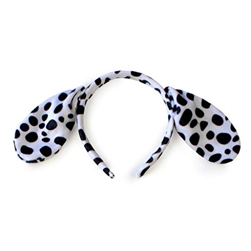 ULIJTH Niedliches Cosplay-Kostüm-Set für Kinder und Erwachsene, große Dalmatiner, gepunktete Hundeohren, Haarreif für Mädchen, Stirnband für Damen, Samt, Stirnbänder, Winter, Stirnbänder, Make-up ULIJTH Niedliches Cosplay-Kostüm-Set für Kinder und Erwachsene, große Dalmatiner, gepunktete Hundeohren, Haarreif für Mädchen, Stirnband für Damen, Samt, Stirnbänder, Winter, Stirnbänder, Make-up von ULIJTH