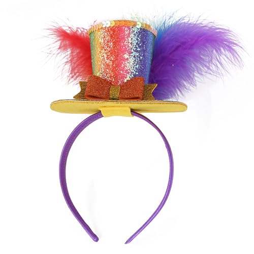 ULIJTH Nussknacker Soldier Hairband Hair Styling Accessoire Glitzer Top Mit Pailletten Design Für Weihnachtsverkleidung von ULIJTH