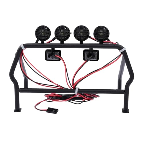 ULIJTH Realistischer Metallrollenkäfig Mit 6 LED Licht Für 1/10 Skala Offroads Fernbedienungsfahrzeug Antidamage Roll Cage Eimer ULIJTH Realistischer Metallrollenkäfig Mit 6 LED Licht Für 1/10 Skala Offroads Fernbedienungsfahrzeug Antidamage Roll Cage Eimer von ULIJTH