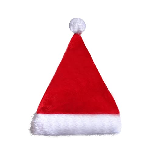 ULIJTH Santa Hats Red Christmas Für Erwachsene Männer Frauen Mit Leuchtendem Plüschkiebel Für Weihnachten Neujahrspartydekorationen ULIJTH Santa Hats Red Christmas Für Erwachsene Männer Frauen Mit Leuchtendem Plüschkiebel Für Weihnachten Neujahrspartydekorationen von ULIJTH
