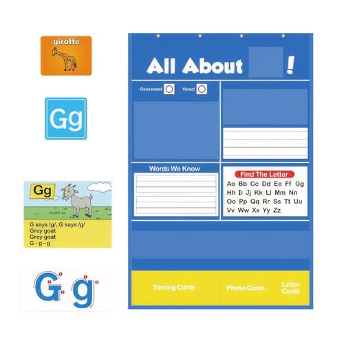 ULIJTH Wiederverwendbares Wort Wanddiagramm Lernsatz Mit Verfolgungskarten Hängen Alphabetische Frühe Bildungskarte Für Kinder Vorschulalter ULIJTH Wiederverwendbares Wort Wanddiagramm Lernsatz Mit Verfolgungskarten Hängen Alphabetische Frühe Bildungskarte Für Kinder Vorschulalter von ULIJTH