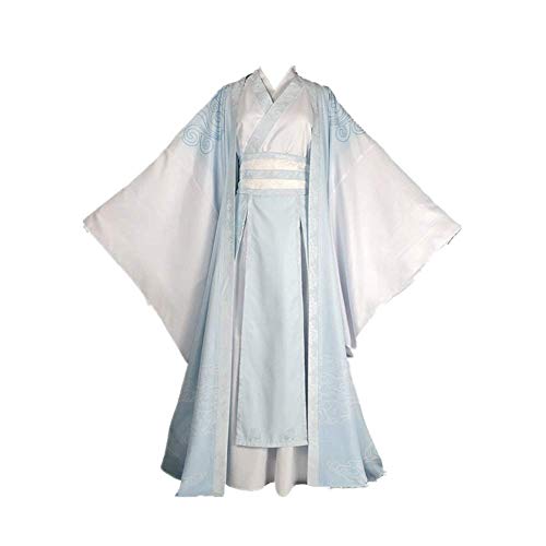 ULLAA Anime Mo Dao Zu Shi Wei Wuxian LAN Wangji Halloween Karneval Cosplay Kostüm Outfit Chinesische traditionelle alte Kleidung Hanfu Anzüge mit Zubehör von ULLAA