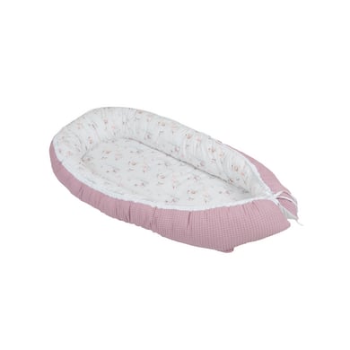 ULLENBOOM Babynest & Cocoon Waffel Motiv Märchenwald Sand Altrosa von Ullenboom