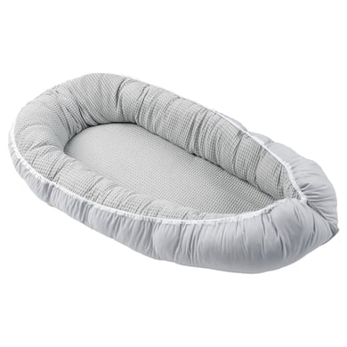 ULLENBOOM Babynest Waffelpique Grau von Ullenboom