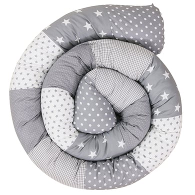 ULLENBOOM Baby-Bettschlange Graue Sterne 300 cm von Ullenboom