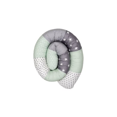 ULLENBOOM Baby-Bettschlange Mint Grau 200 cm von Ullenboom