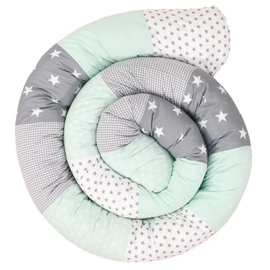 ULLENBOOM Baby-Bettschlange Mint Grau 300 cm von Ullenboom