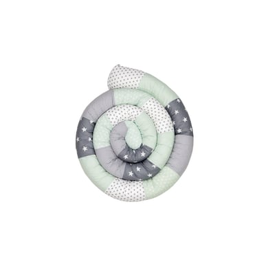 Ullenboom Baby-Bettschlange Mint Grau 400 cm von Ullenboom