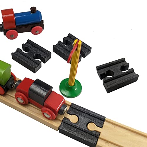ULROAD Holzschienen Kupplung Adapter Verbinder passend kompatibel für Thomas - Brio - IKEA Holzschienen Schienen (10 Stück) von ULROAD